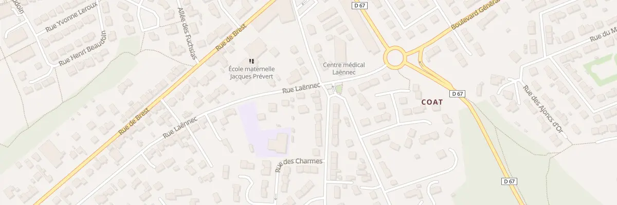 Plan du 24 Rue de Kerjaouen à Guipavas