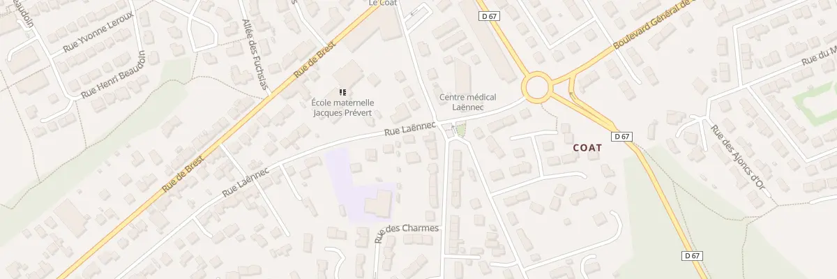 Plan du 22 Rue de Kerjaouen à Guipavas