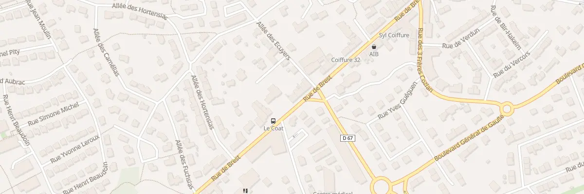 Plan du 54 Rue de Brest à Guipavas