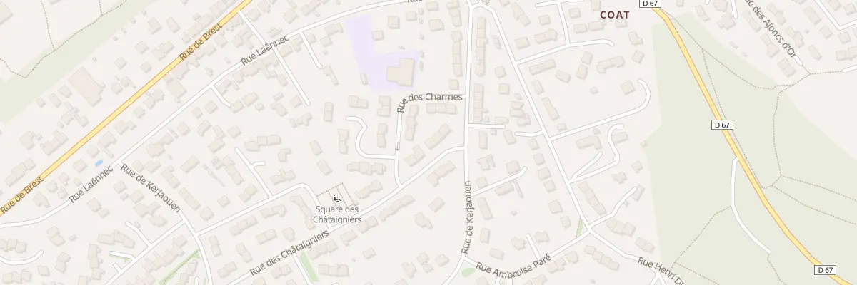 Plan du 29 Rue des Chataigniers à Guipavas