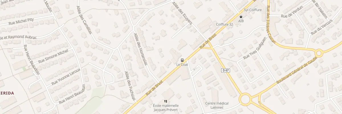 Plan du 66 Rue de Brest à Guipavas