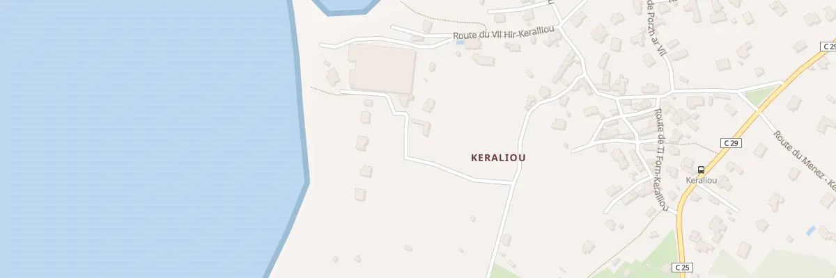 Plan du 285 Rte de Pors Karo Keralliou à Plougastel-Daoulas