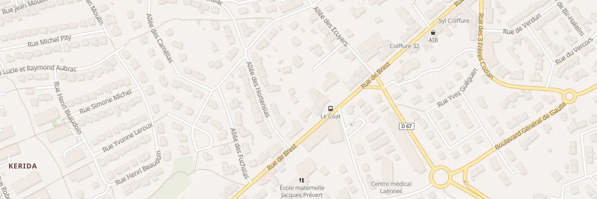 Plan du 66T Rue de Brest à Guipavas