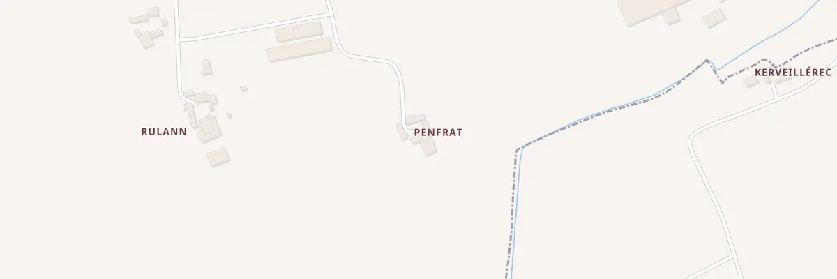 Plan du 182 Penfrat à Mahalon