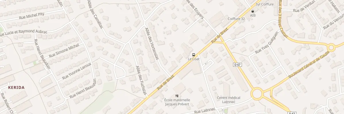 Plan du 72 Rue de Brest à Guipavas
