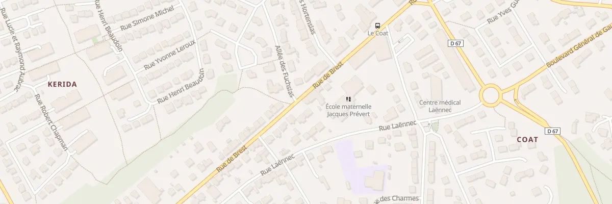 Plan du 93 Rue de Brest à Guipavas