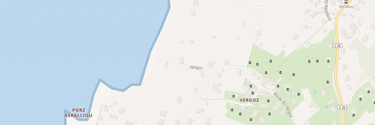 Plan du 409 Rte du Vergoz à Plougastel-Daoulas
