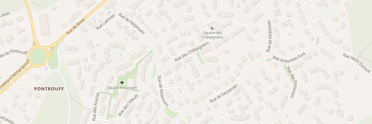 Plan du 10 Rue des Chataigniers à Guipavas