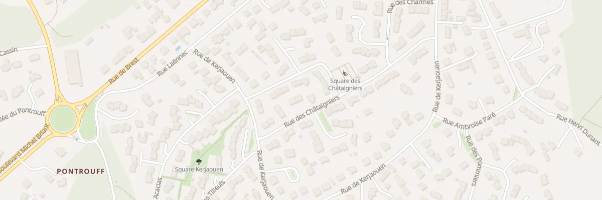 Plan du 11 Rue des Chataigniers à Guipavas