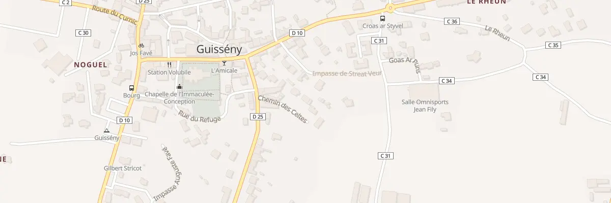 Plan du 3 Che des Celtes à Guissény