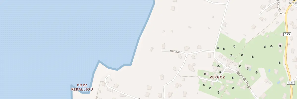 Plan du 345 Rte du Vergoz à Plougastel-Daoulas