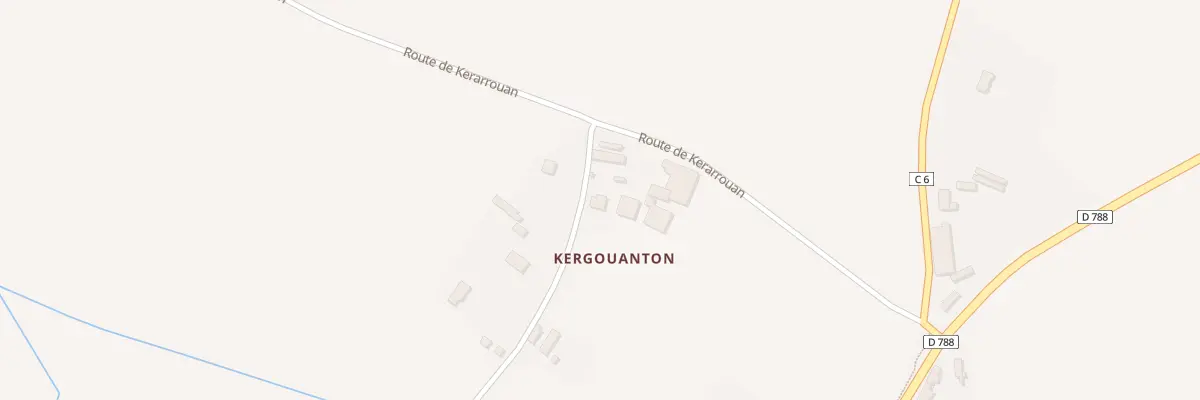 Plan du 408 Kergouanton à Plabennec