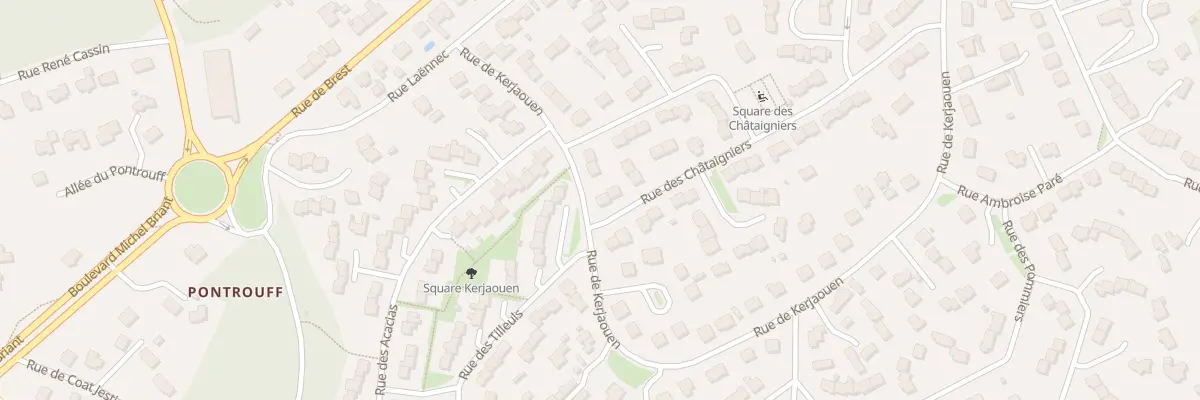 Plan du 1 Rue des Chataigniers à Guipavas