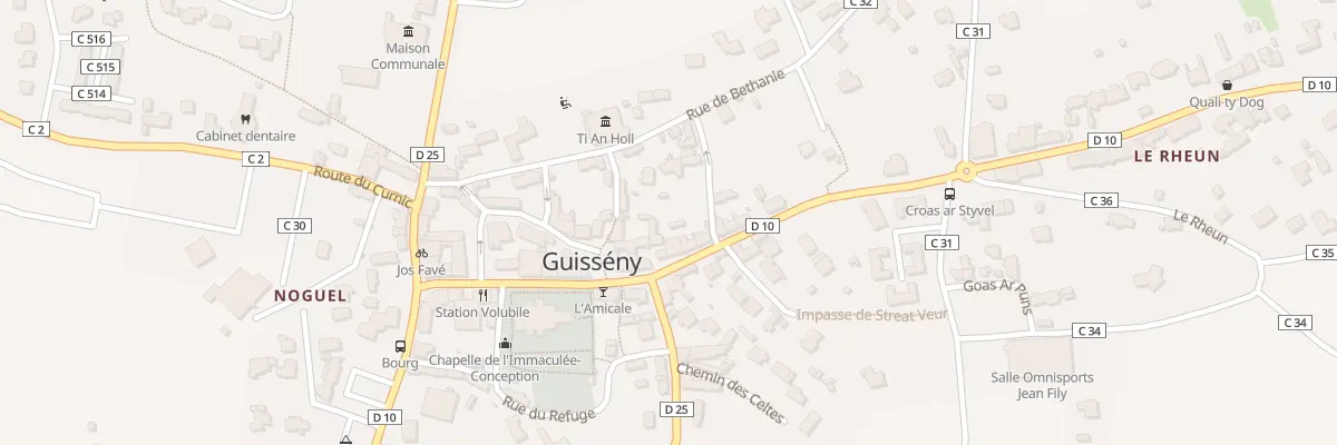 Plan du 1 Rue de Kerlouan à Guissény