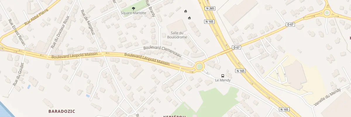 Plan du 12 Bd Clémenceau au Relecq-Kerhuon
