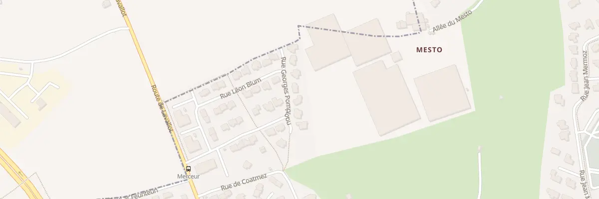 Plan du 205 Rue Georges Pompidou au Relecq-Kerhuon