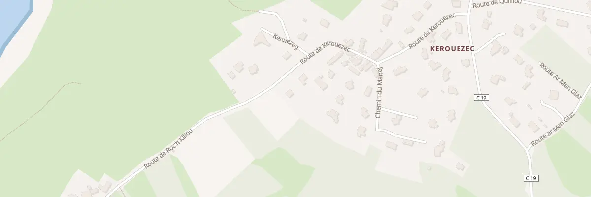 Plan du 350 Rte de Kerouezec à Plougastel-Daoulas