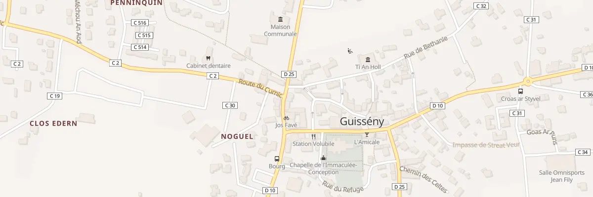 Plan du 6 Rue du Chanoine Rannou à Guissény