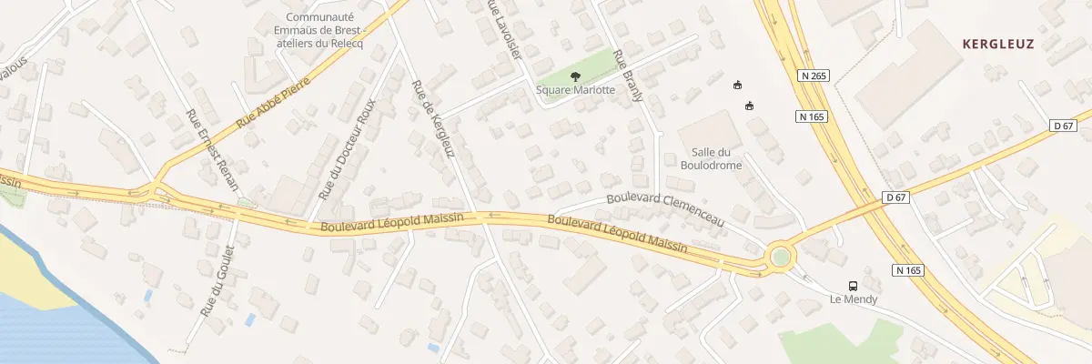 Plan du 1B Bd Clémenceau au Relecq-Kerhuon