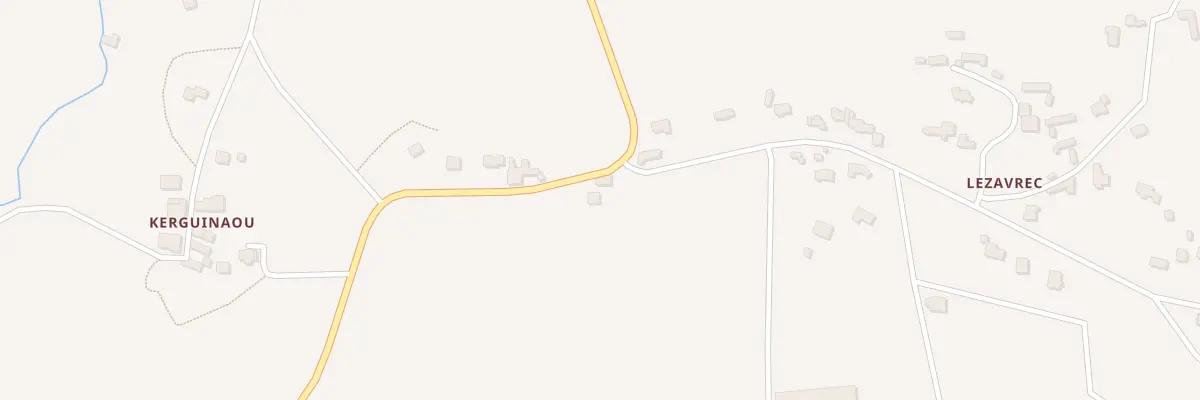 Plan du 728 Lezavrec à Plozévet