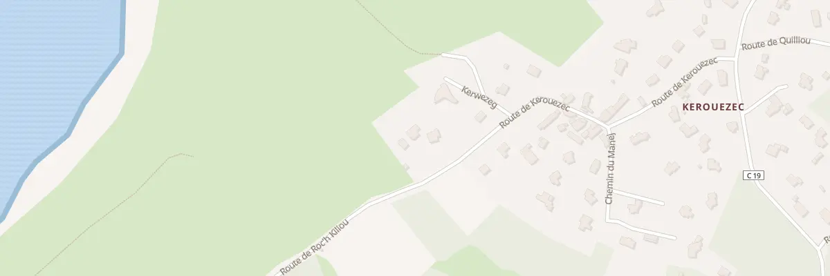 Plan du 415 Rte de Kerouezec à Plougastel-Daoulas