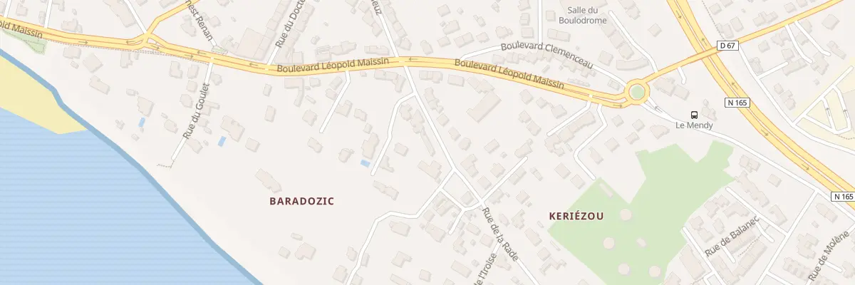 Plan du 8 Rue de la Rade au Relecq-Kerhuon