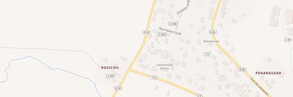 Plan du 522 Le Dirou à Guissény