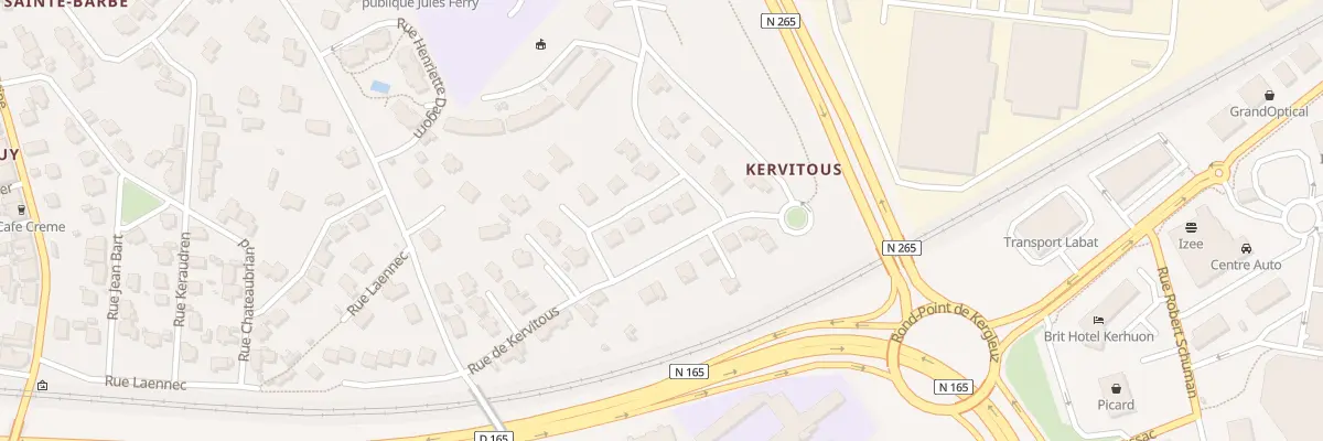 Plan du 95 Rue Benoit Normant au Relecq-Kerhuon