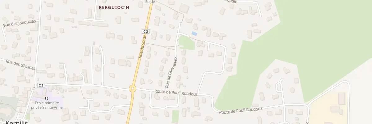 Plan du 7 Guernevez à Kernilis