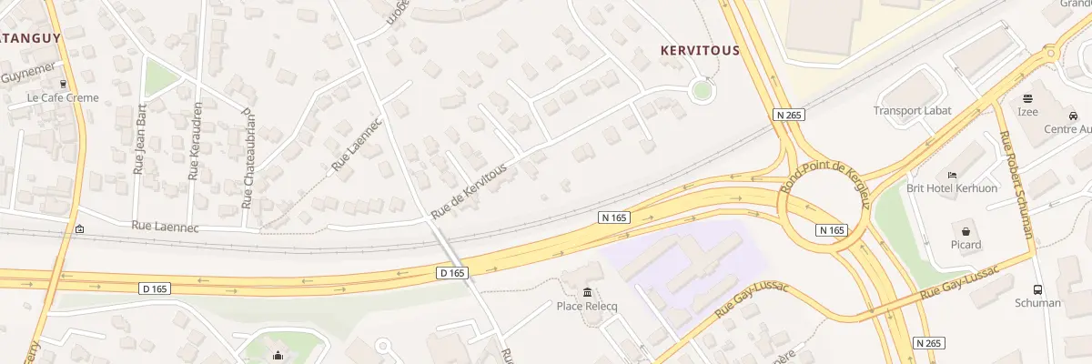 Plan du 42 Rue de Kervitous au Relecq-Kerhuon