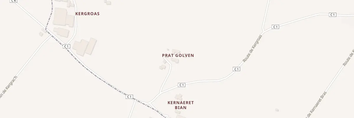 Plan du 1 Prat Golven à Loc-Brévalaire