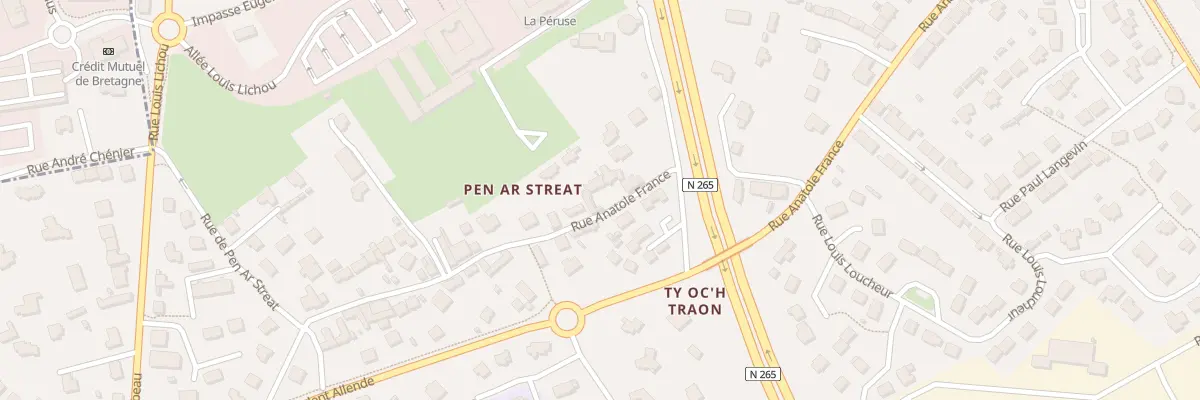 Plan du 33 Rue Anatole France au Relecq-Kerhuon