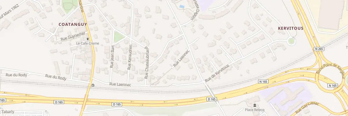 Plan du 25 Rue Laennec au Relecq-Kerhuon