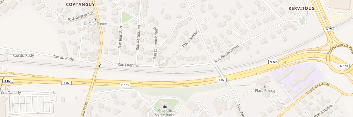 Plan du 6 Rue Laennec au Relecq-Kerhuon