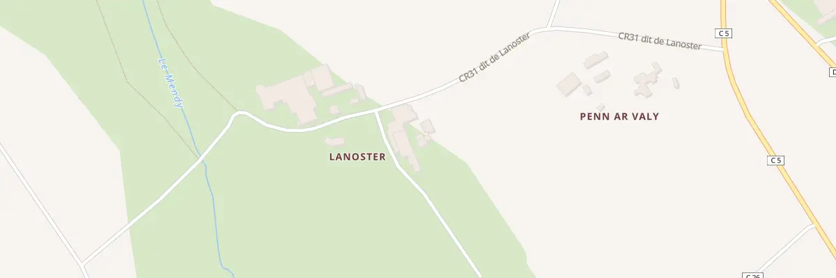 Plan du 932 Lanoster à Plabennec