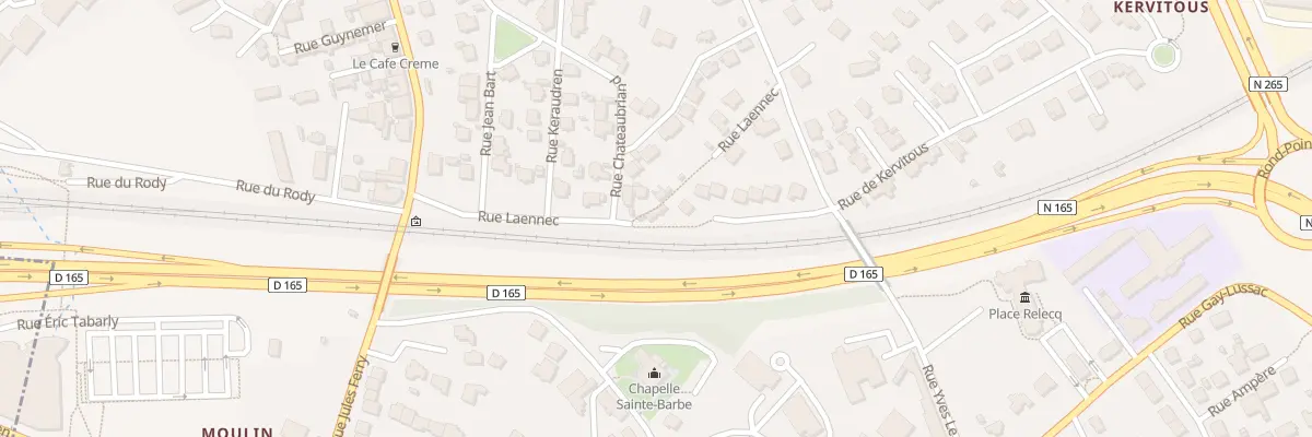 Plan du 2 Rue Laennec au Relecq-Kerhuon