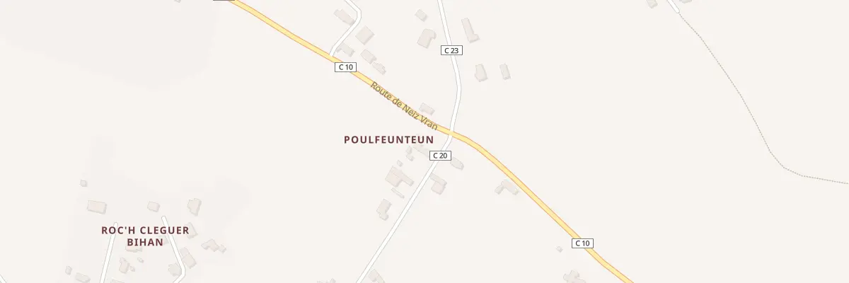 Plan du 20 Hent Pen ar Bed à Kerlouan