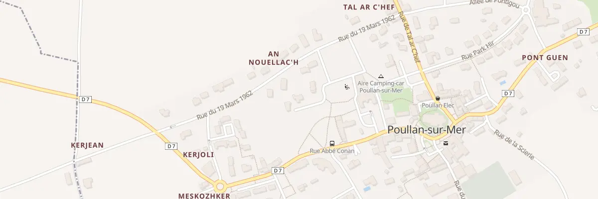 Plan du 4 Rue An Nouellac’H à Poullan-sur-Mer