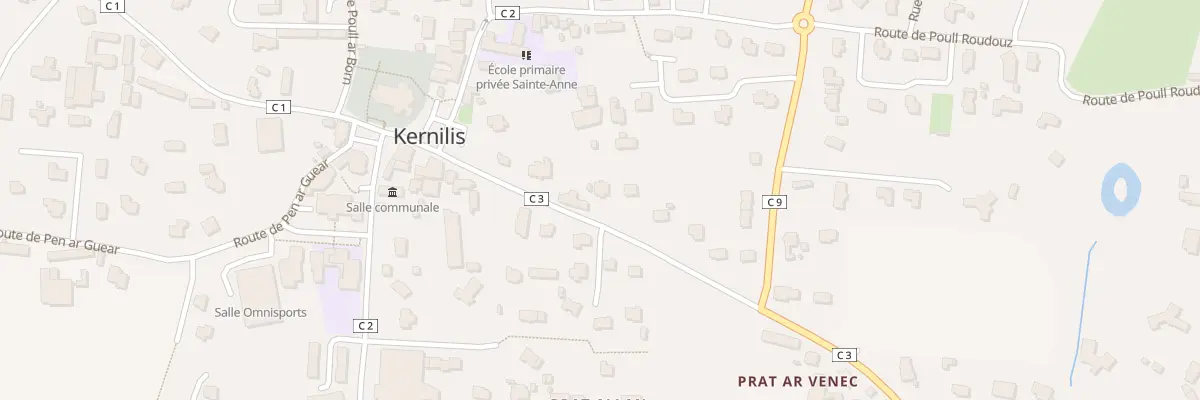 Plan du 8 Rue de la Mairie à Kernilis