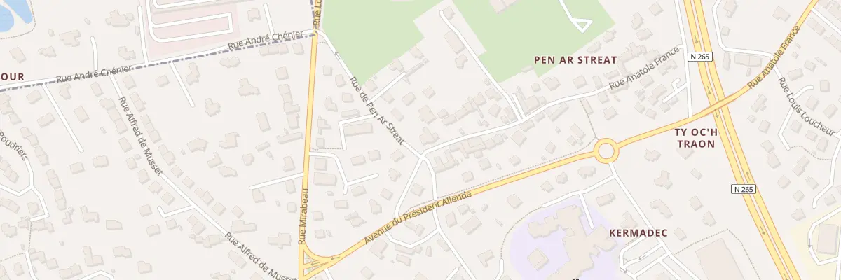 Plan du 1 Rue Anatole France au Relecq-Kerhuon