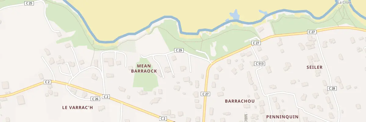 Plan du 4 Hent Barraock à Guissény