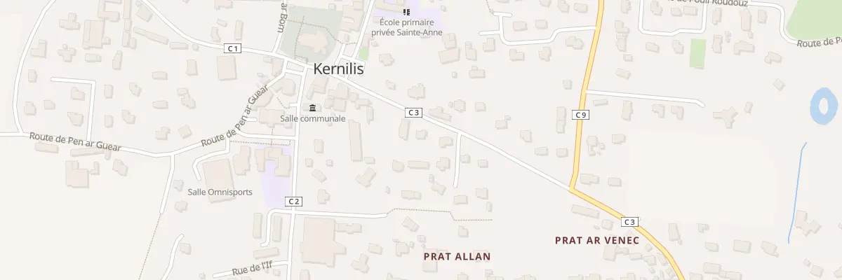 Plan du 3 Rue de la Mairie à Kernilis