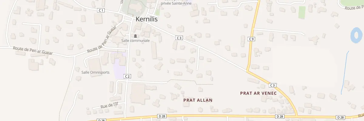 Plan du 1A Rue de la Mairie à Kernilis