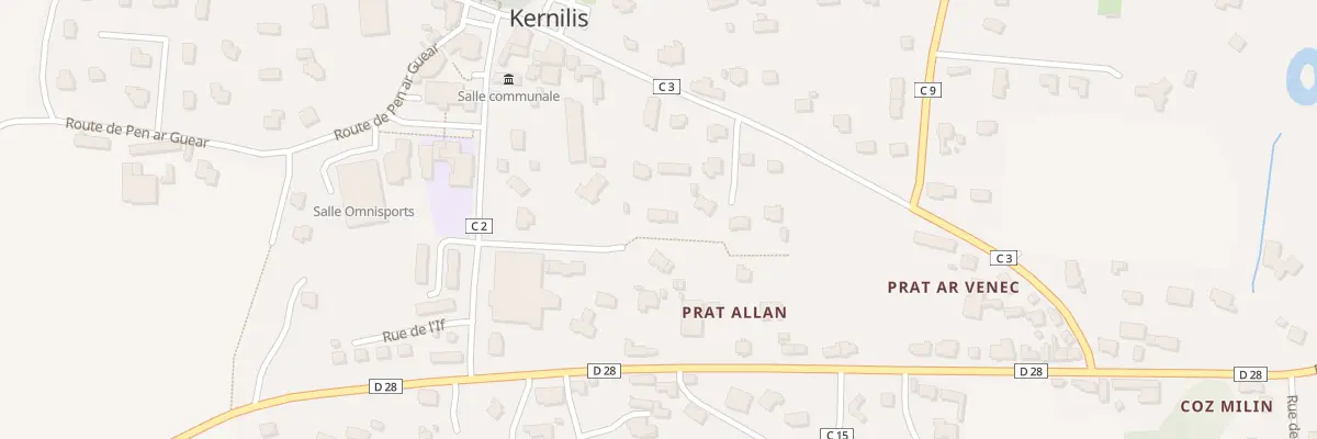 Plan du 4 All des Chênes à Kernilis