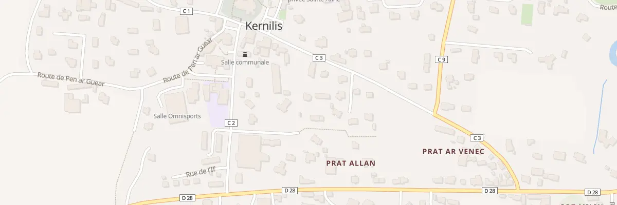 Plan du 1 Rue de la Mairie à Kernilis
