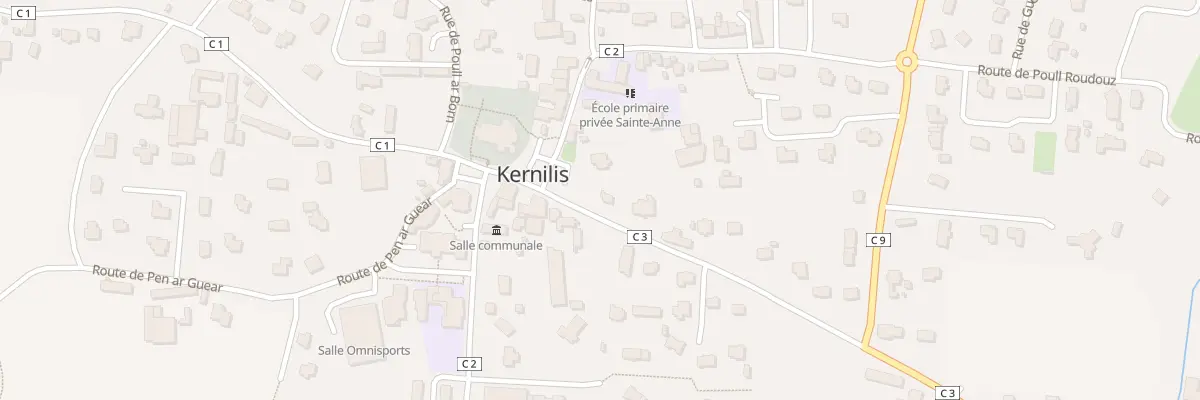 Plan du 2 Rue de la Mairie à Kernilis