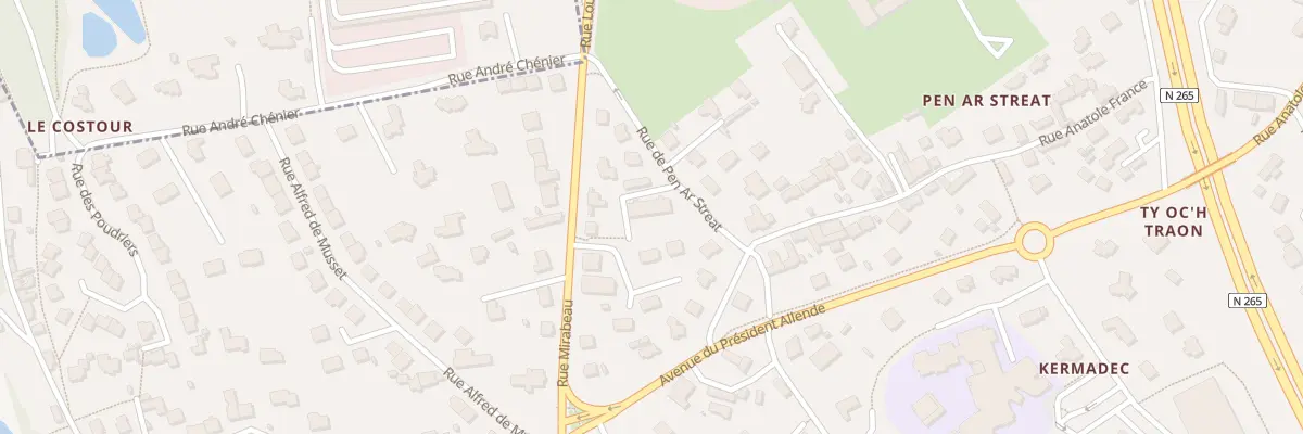 Plan du 3 Rue de Pen ar Streat au Relecq-Kerhuon