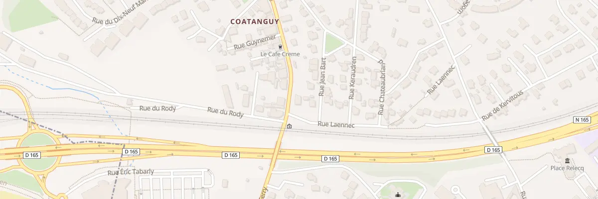 Plan du 1 Rue Laennec au Relecq-Kerhuon
