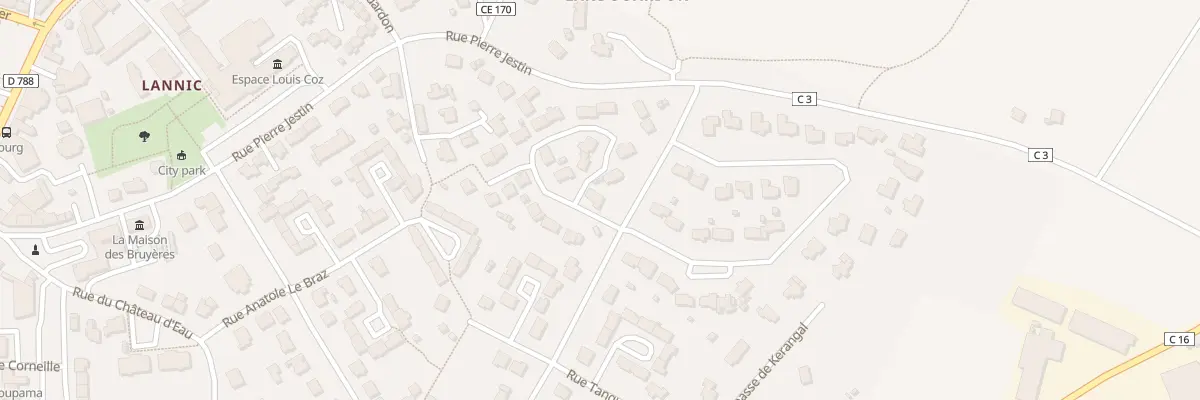 Plan du 1 Rue Leon Chandora à Plabennec