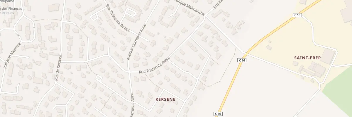 Plan du 9 Rue Tristan Corbière à Plabennec